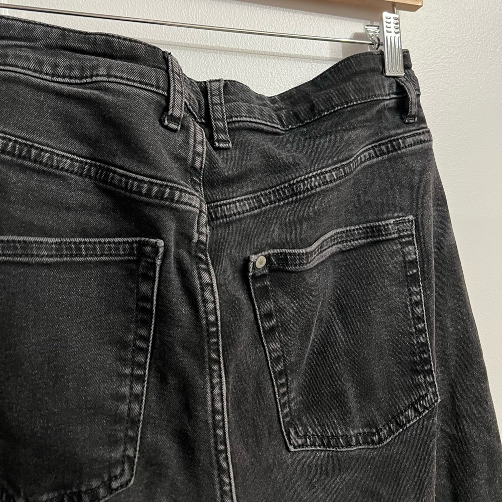 H&M Denim High Rise Wide leg stretch denim jeans Size 6 - Picture 5 of 5